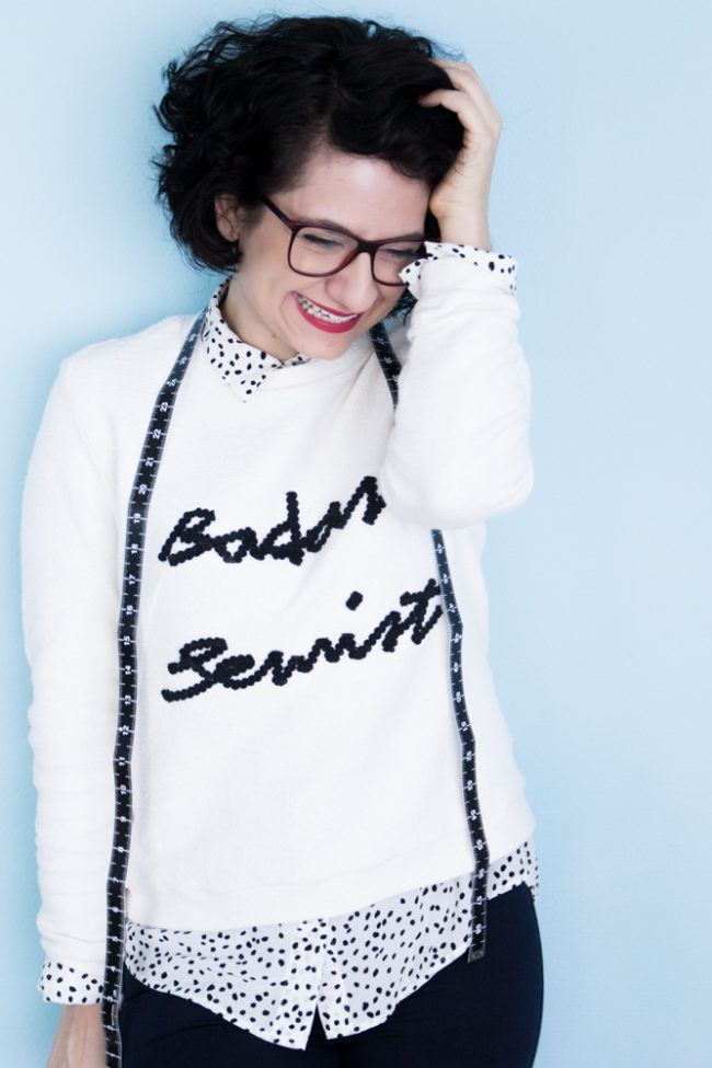 Sloane Sweater - named clothing - Badass Sewist - Tweed & Greet