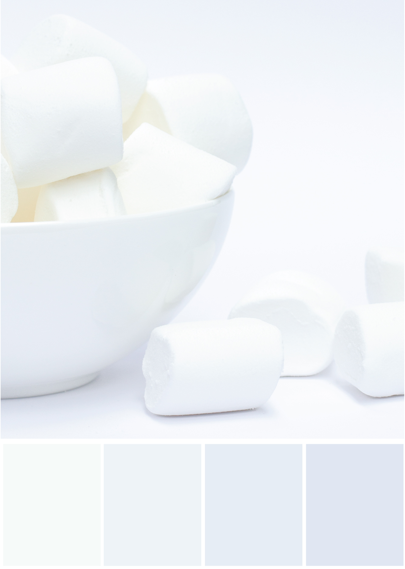 Farbkombinationen mit Weiß und Grau - Marshmallows - Tweed & Greet