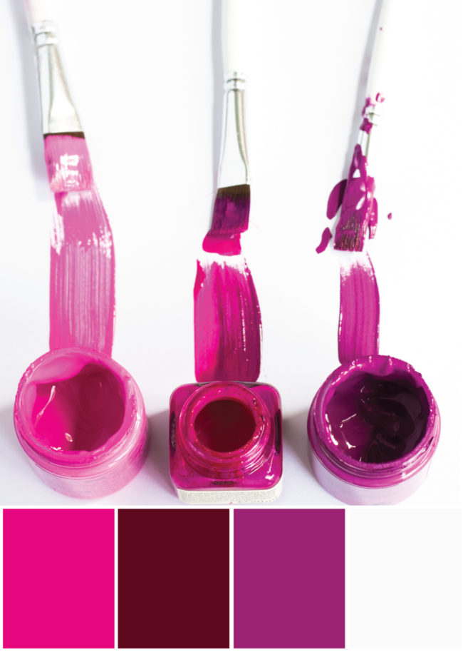 Farbkombinationen Lila Pink - Farbpalette by Tweed & Greet